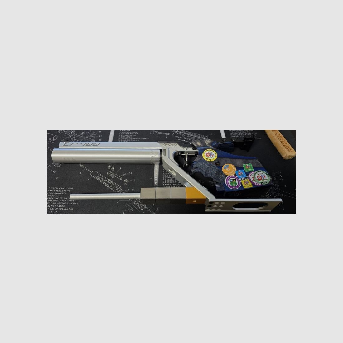 Luftpistole LP 400 Auflage