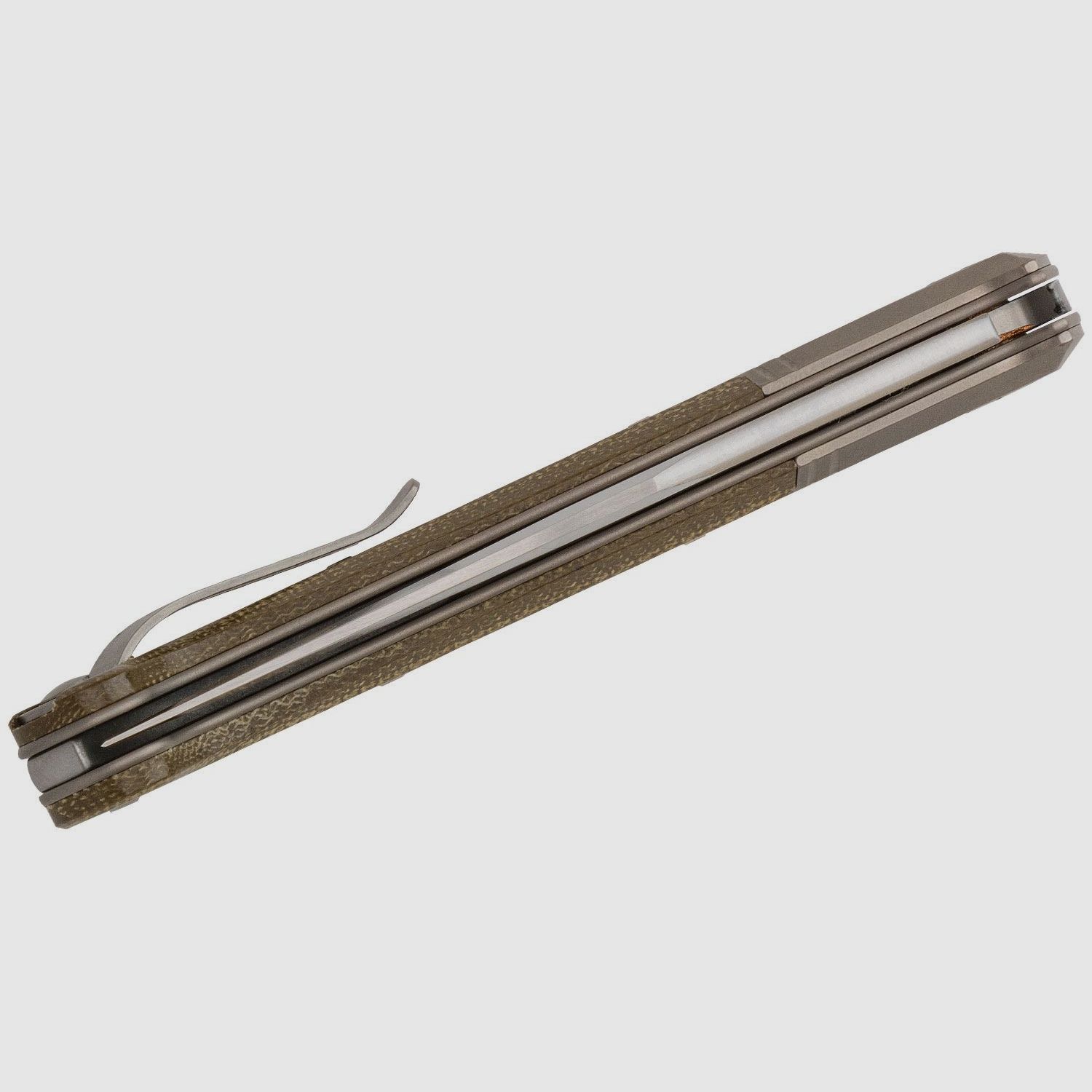 Gitano GT01 CVG, Niolox Clip Point-Klinge, grüner Canvas-Micarta-Griff | 97323