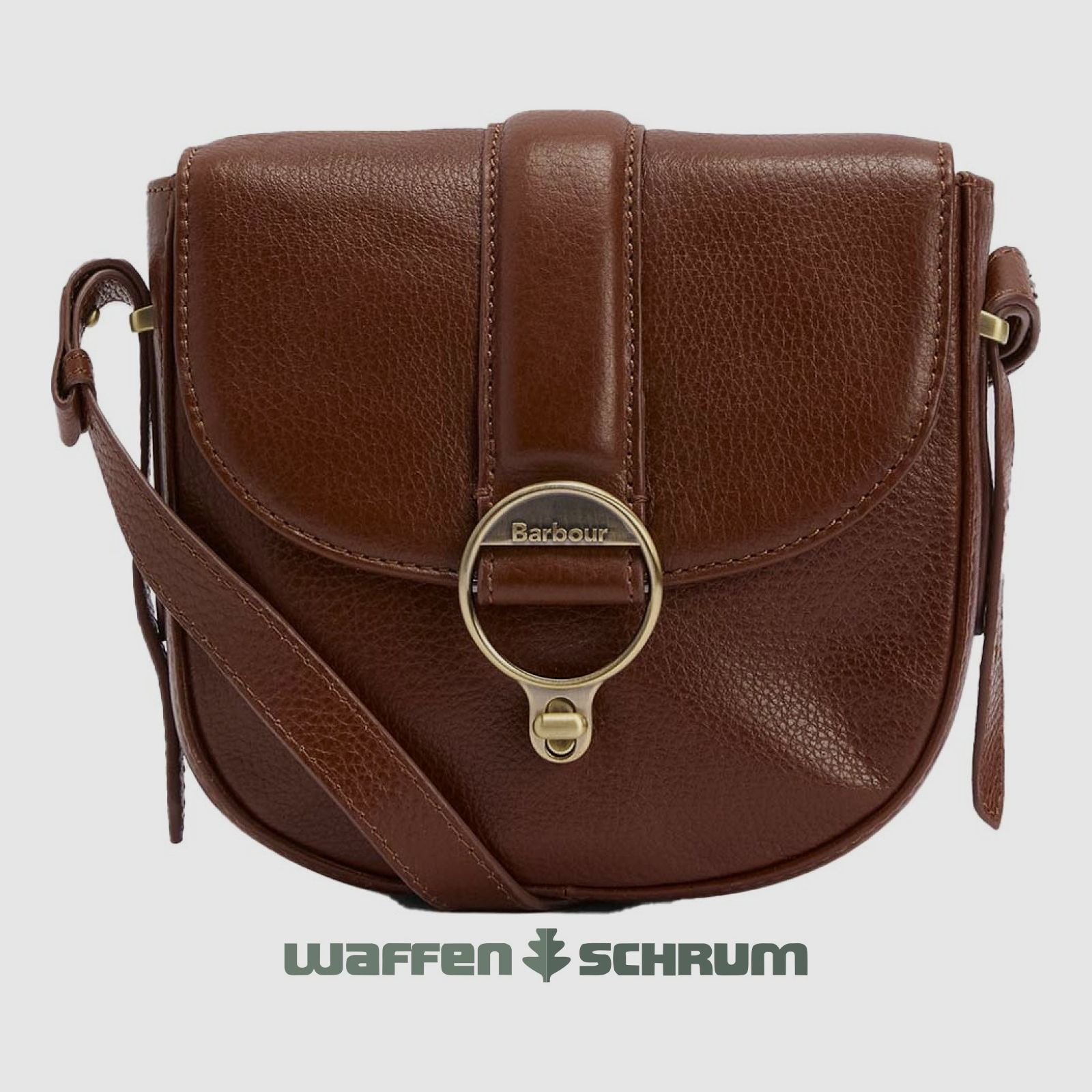 Barbour Ledertasche Elm Crossbody Brown