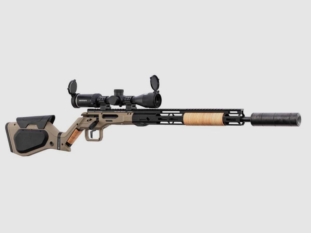 Pack HERA ARMS H6 222 Rem Tan con ottica e silenziatore, immagine 1 di 2