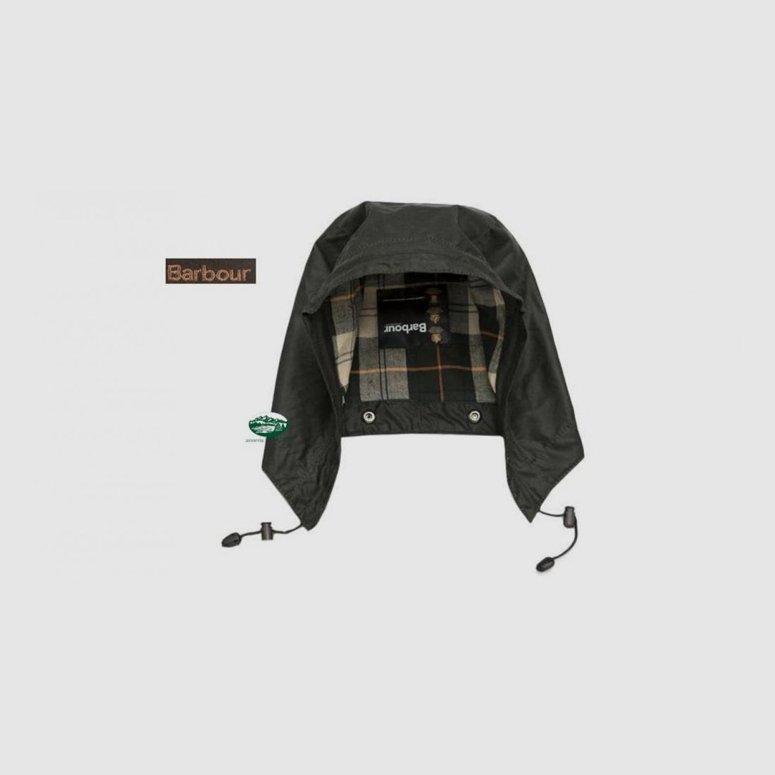 BARBOUR Uniwersalny wodoodporny kaptur sage SG91