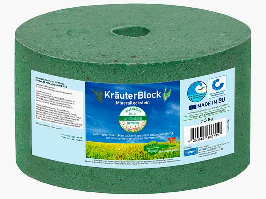 Imima Salz- und Mineralleckstein Kräuterblock
