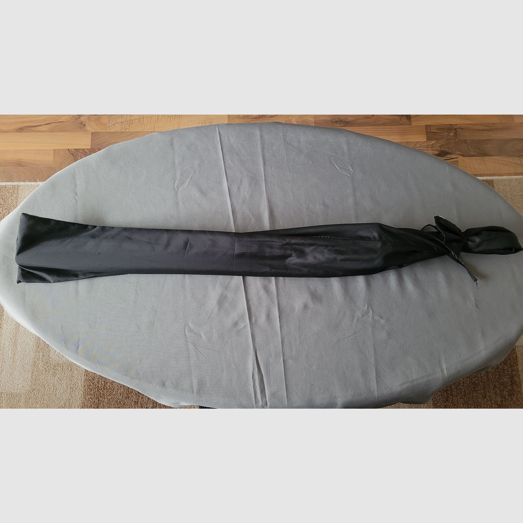 Ninjato Katana Schwert Schwarz Roter Damast wie Neu