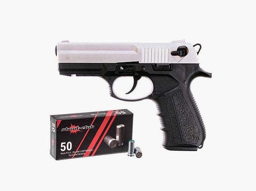 Zoraki Zoraki 2918 Matt Chrome incl. 50 shots blank cartridges