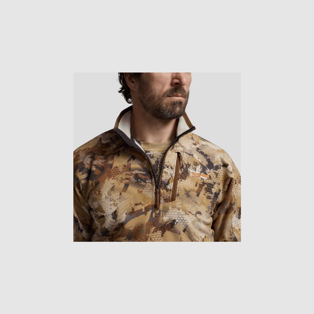 Sitka Alpha Fleece 1/4 Zip Pullover – Optifade Waterfowl Marsh, image 6 of 11