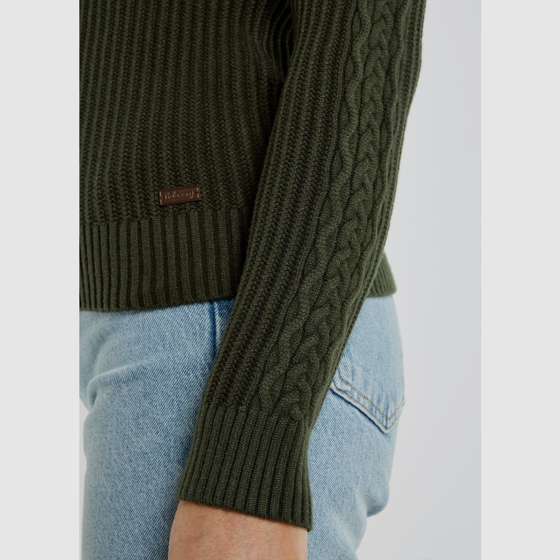 Dubarry Corcoran Damen-Rippstrickpullover – Oliv, Bild 4 von 4