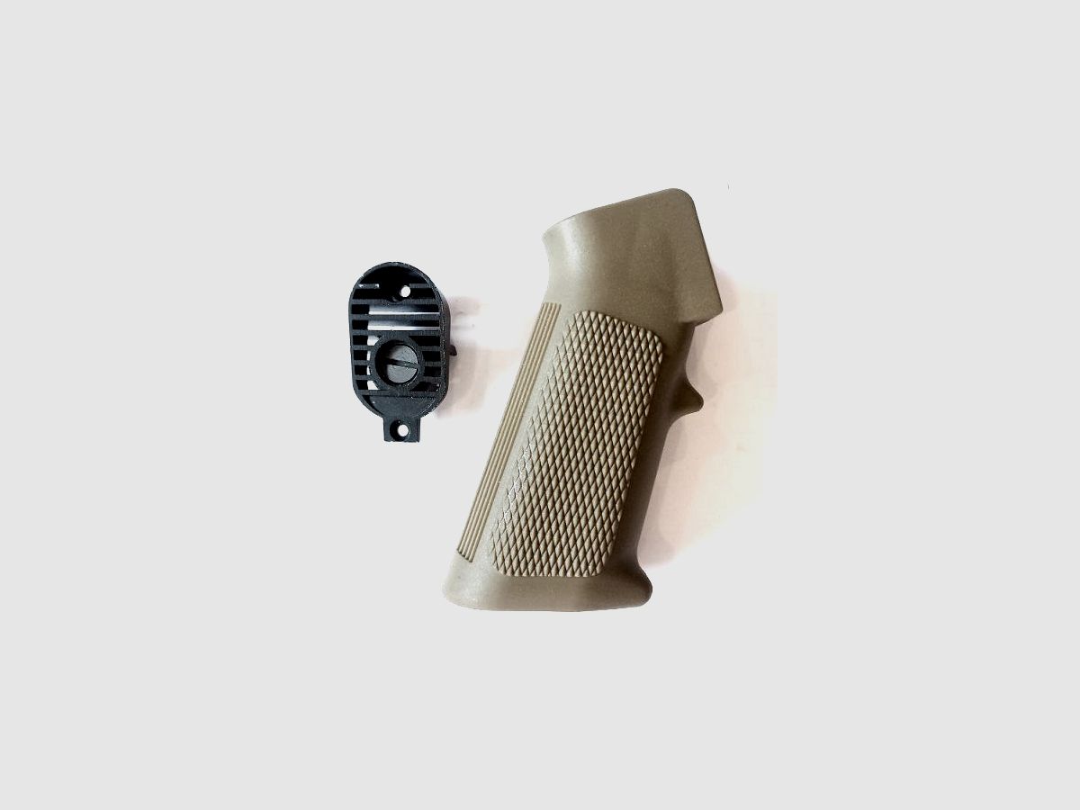 AR Motorgriff mit Motorplatte (TAN) A2 Style  (A.N.-Limited)