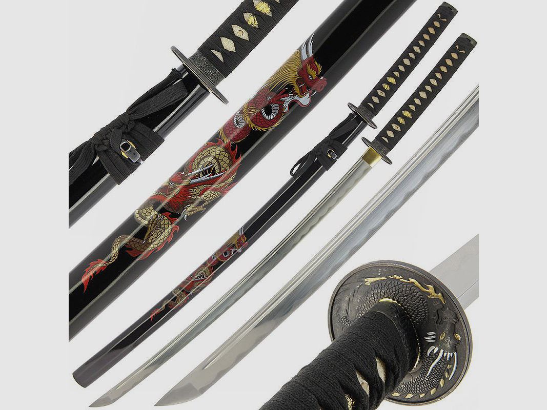 Espada samurái Katana Dragón con Saya