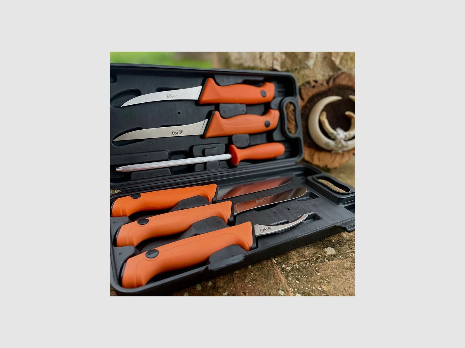 Kit da macello ungulati EKA 5 coltelli + acciaino, immagine 2 di 12