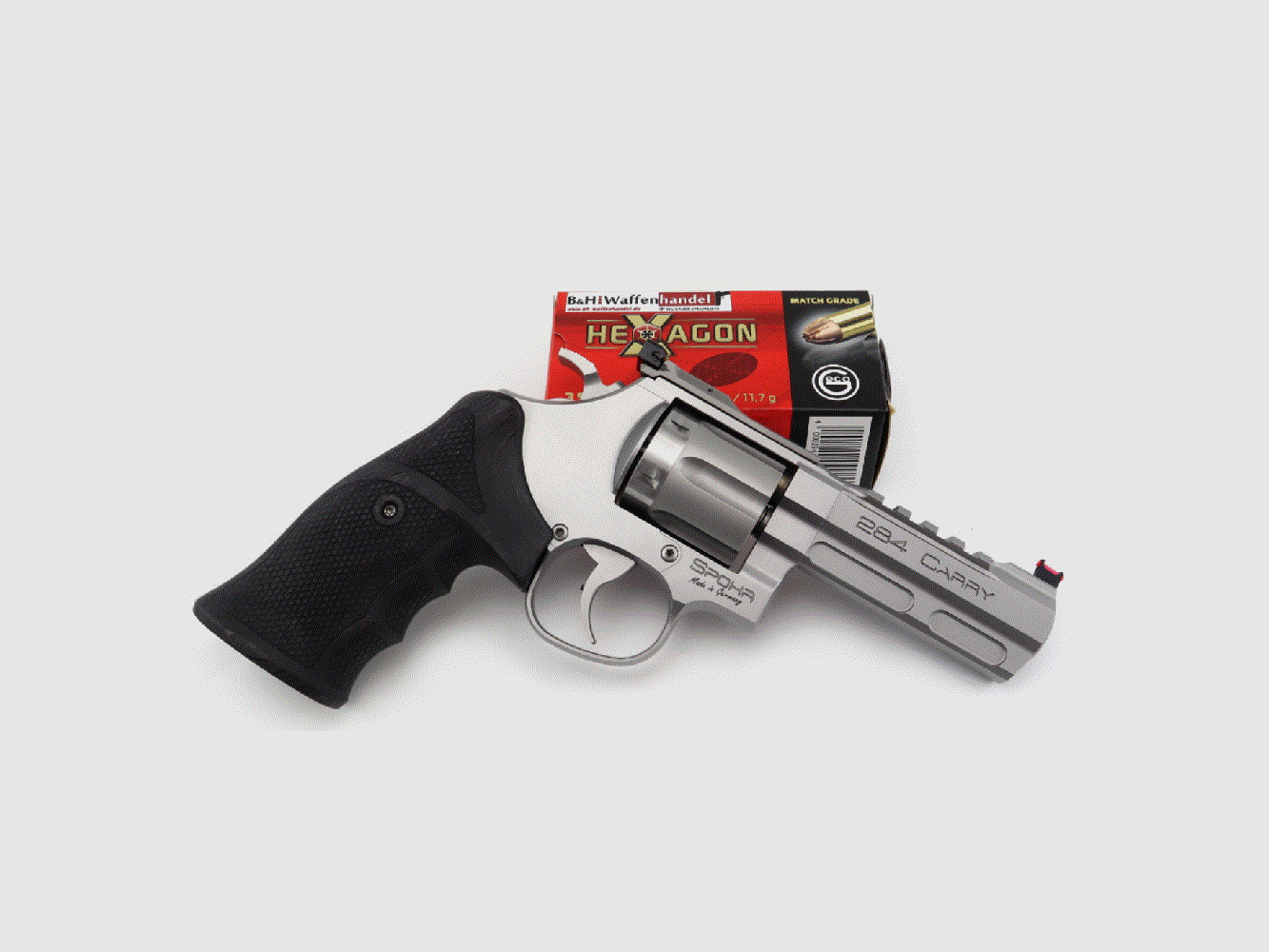 Spohr 284 Carry in acciaio inossidabile, .357 Magnum