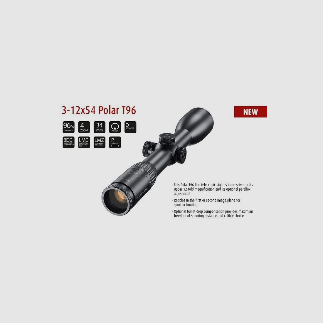 Schmidt & Bender 2,5-10x50 polar T96 LMZ 2.BE D7 1cm cw BDC HS, Bild 2 von 3