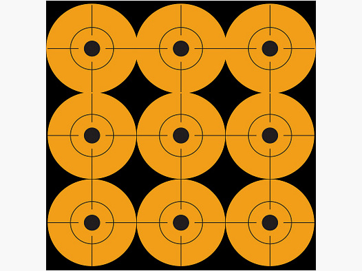 12 Scheiben Bullseye orange 15cm