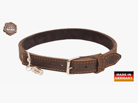 AKAH Halsband genietet aus Ölleder