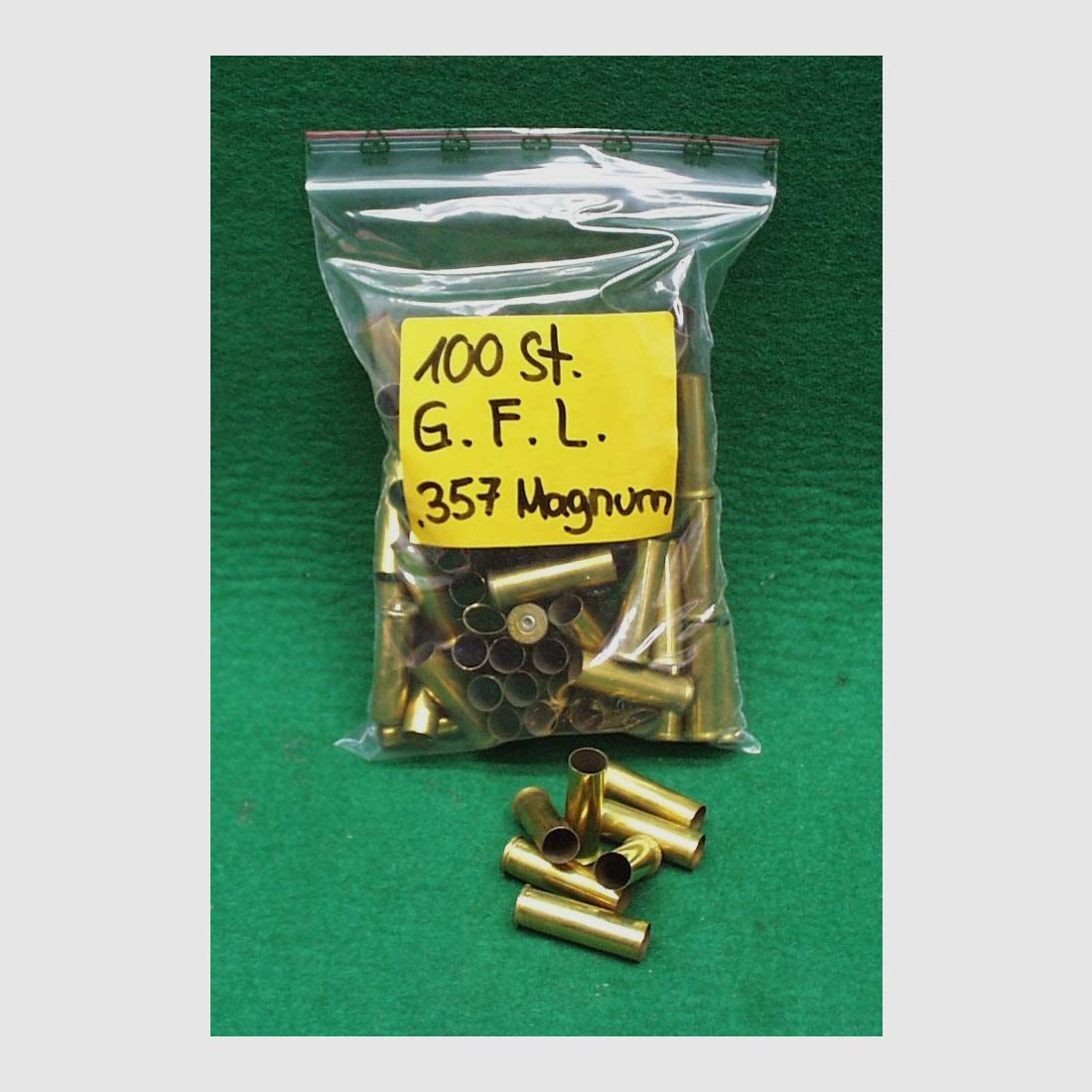 Fiocchi łuski .357Mag., raz wystrzelone