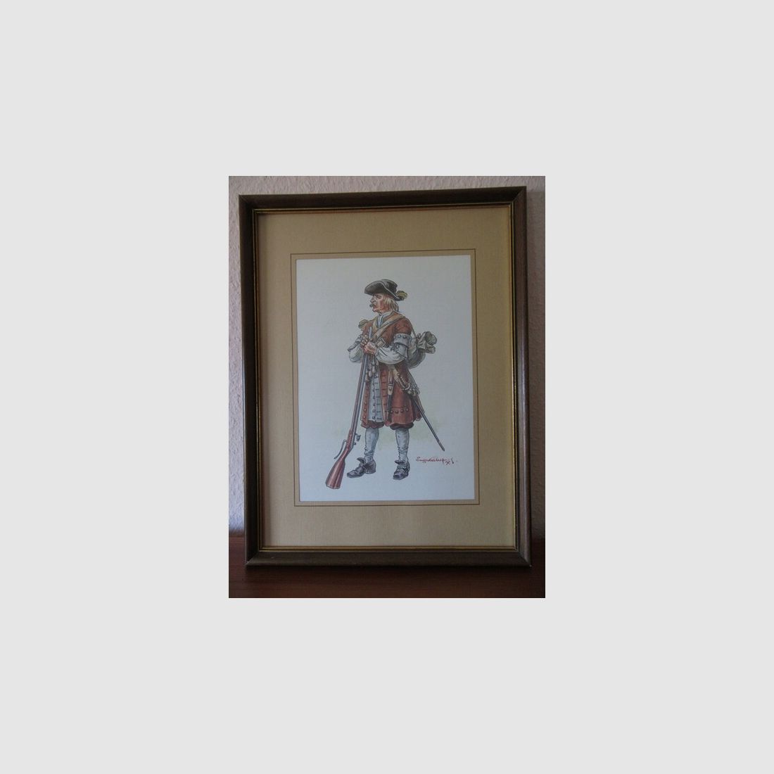 Aquarell Eugene Leliepure Armee Militaria Carginian Regiment
