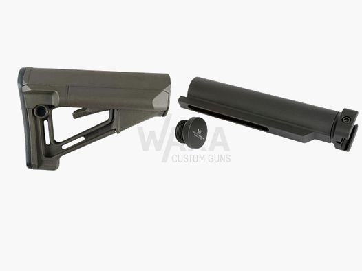 Magpul STR Kit auf NAR, OD Green