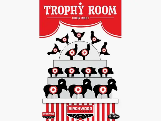 Birchwood Casey DIRTY BIRD Trophy Room 12 x 18 inch 6-pack BC-35775