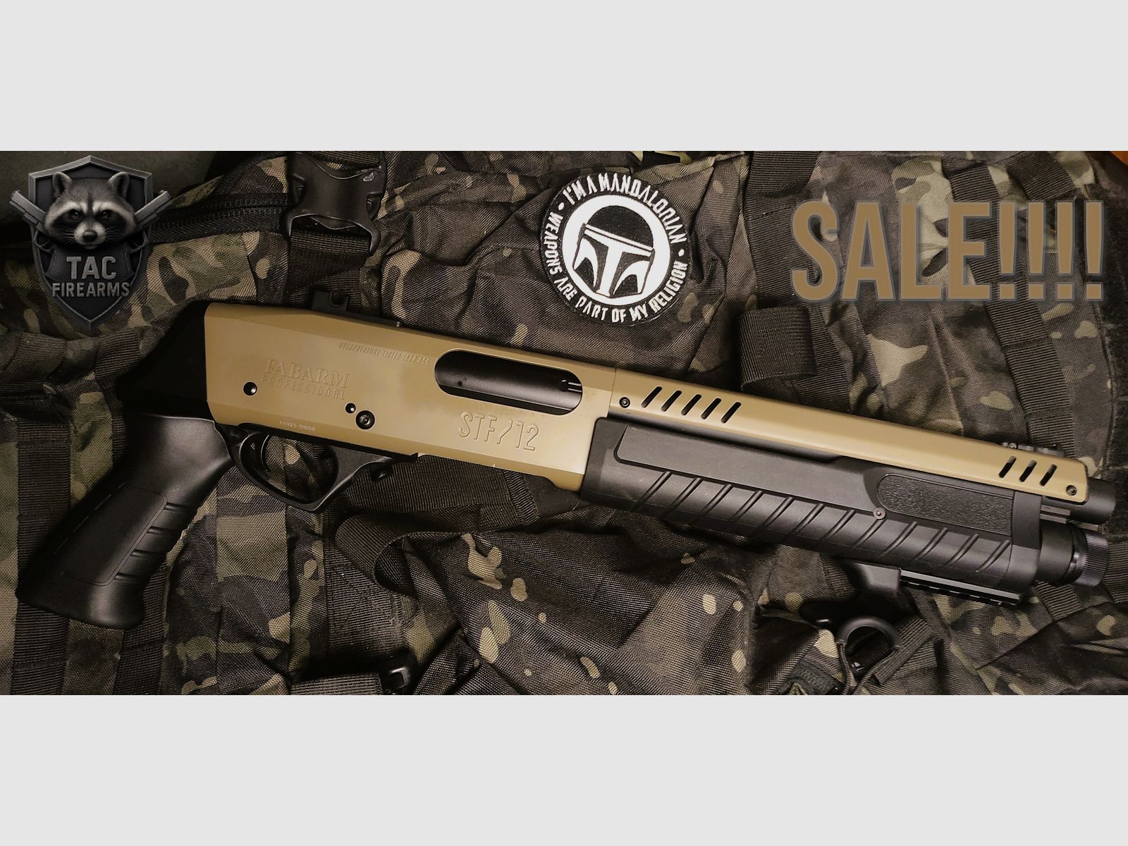 FABARM STF12 Inicial corto US Tan 6mm - Airsoft Gas libre a partir de 18 Nuevo en stock