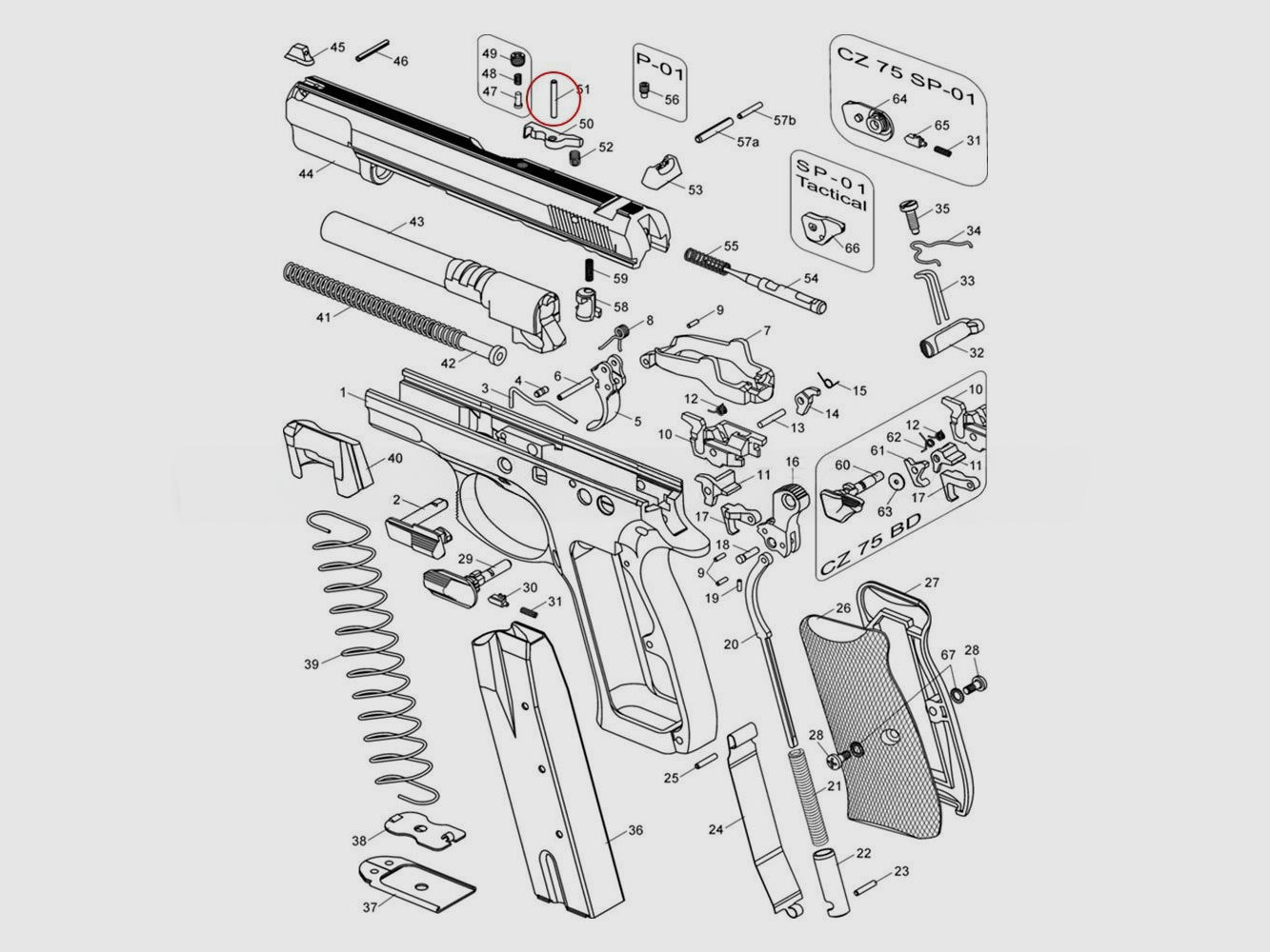 Eemann Tech Extractor-Pin für CZ, Bild 2 von 3