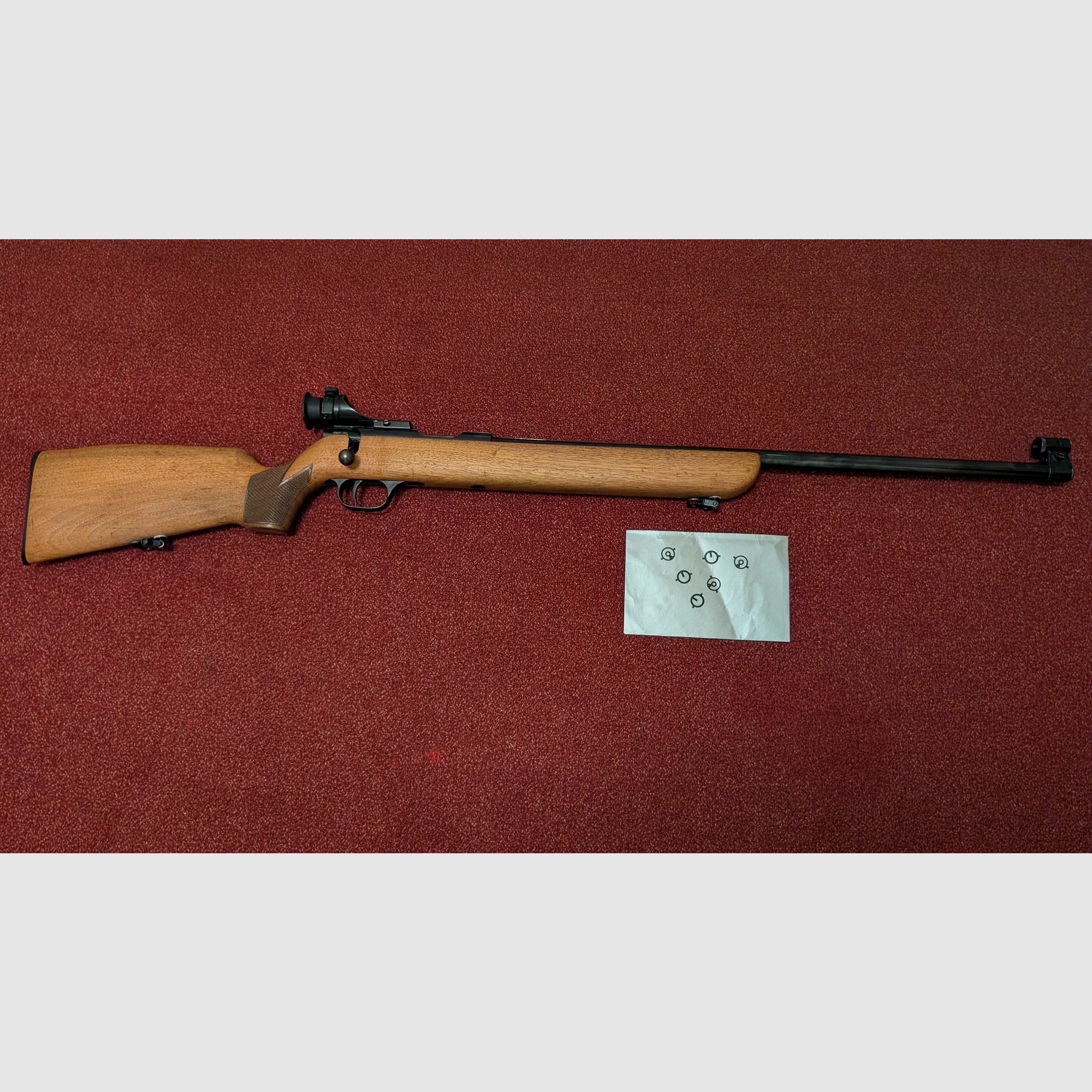 Walther Matchbüchse avec dioptre .22lfb