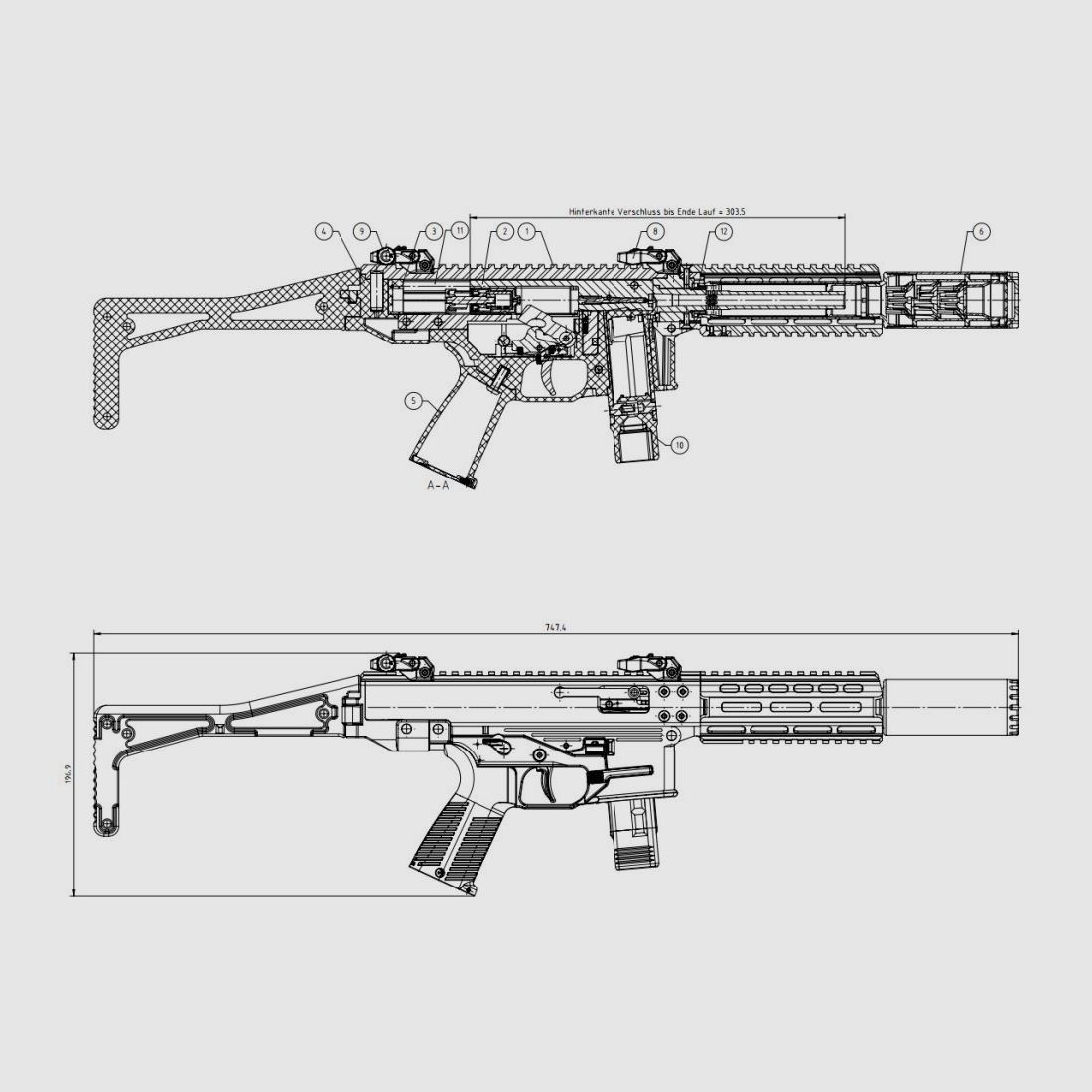B&T AG (Brügger and Thomet) GHM9 SD special version Germany
