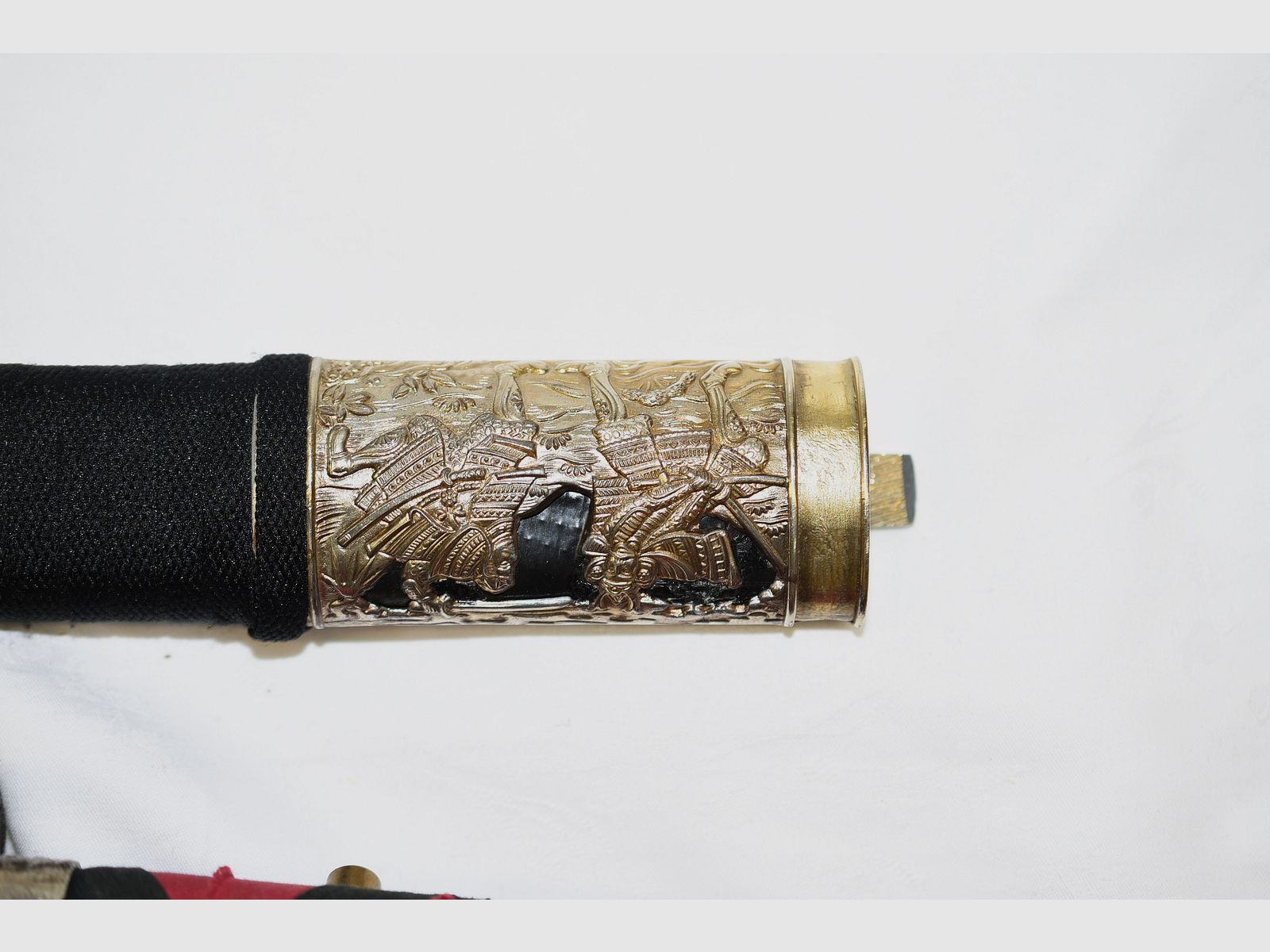 épée japonaise, samouraï, katana, wakizashi, avec menuki sur la poignée