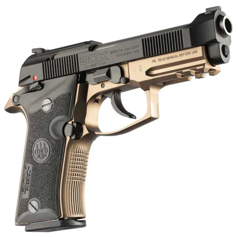 Pistolet Beretta 80X Cheetah 9mm /380ACP court Bronze, image 4 sur 4