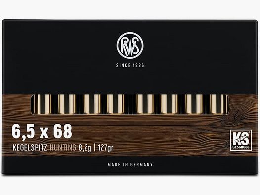 RWS Kal. 6.. Büchsen 6,5x68 KS 20 Stk 8,2g/127grs
