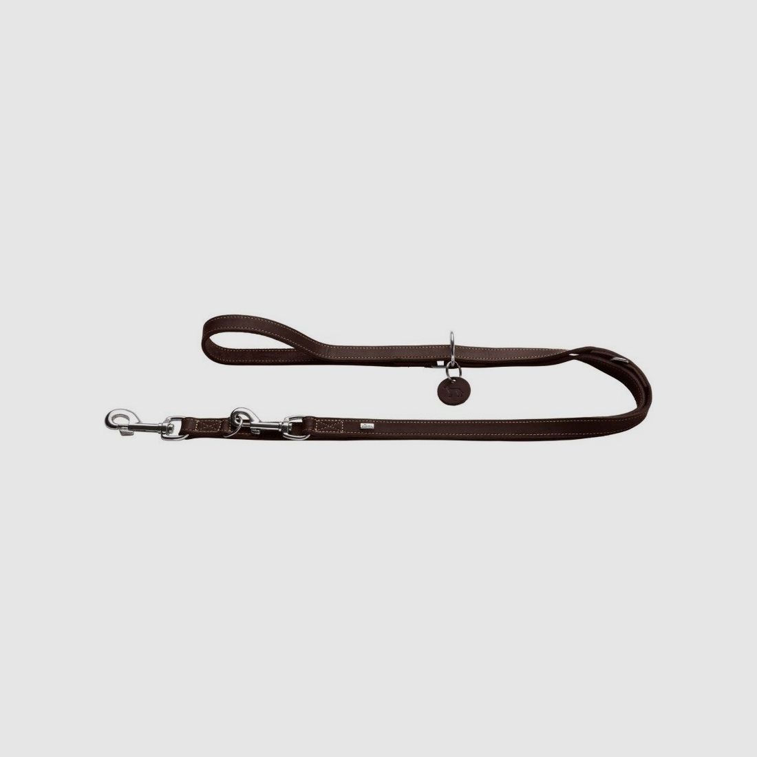 Hunter Adjustable Leash Aalborg Soft Vollrindleather Brown