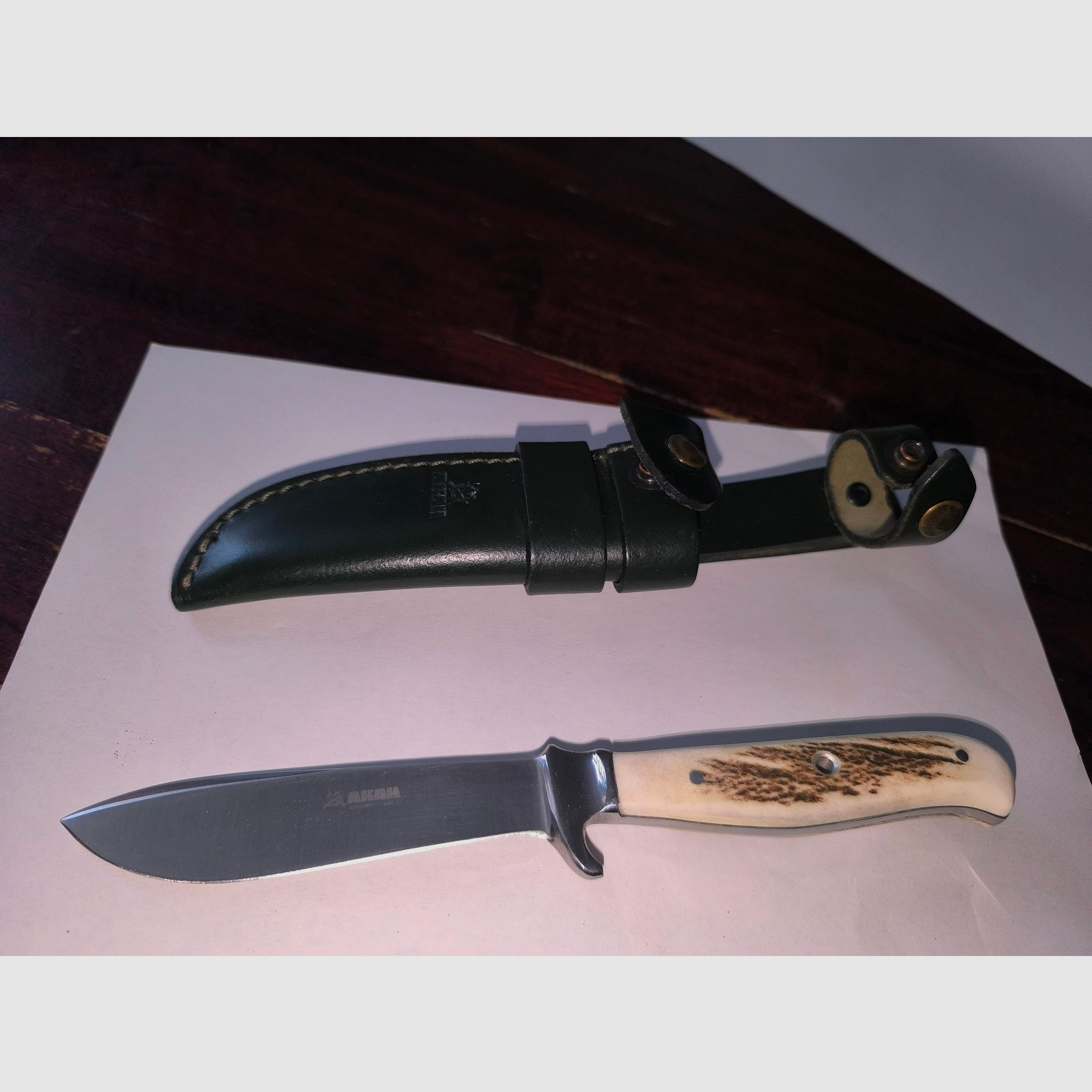 AKAH Jagdnicker mit Drop Point Klinge 
