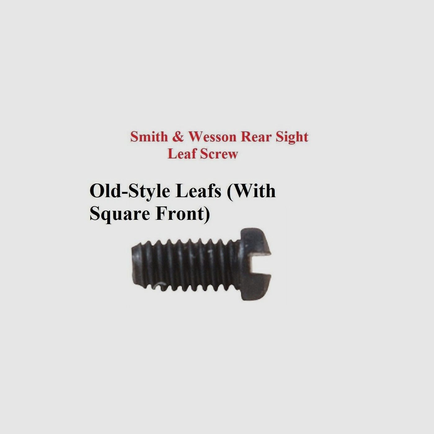 Smith & Wesson Rear Sight Leaf Screw Old Style 037350000, image 2 of 6