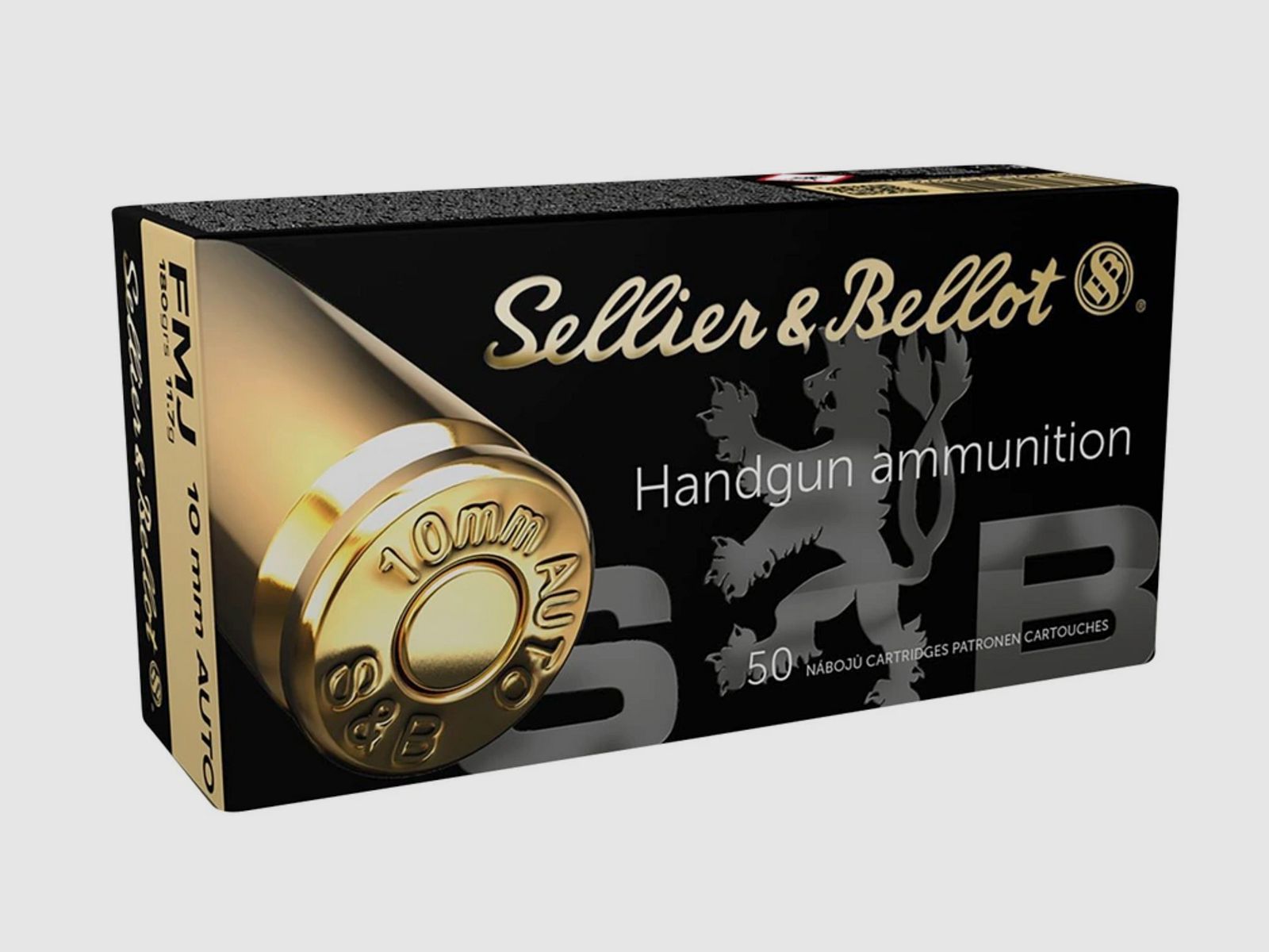 Sellier & Bellot 191531 10 mm Auto Vollmantel 11,7g 180grs. 50 Stk.