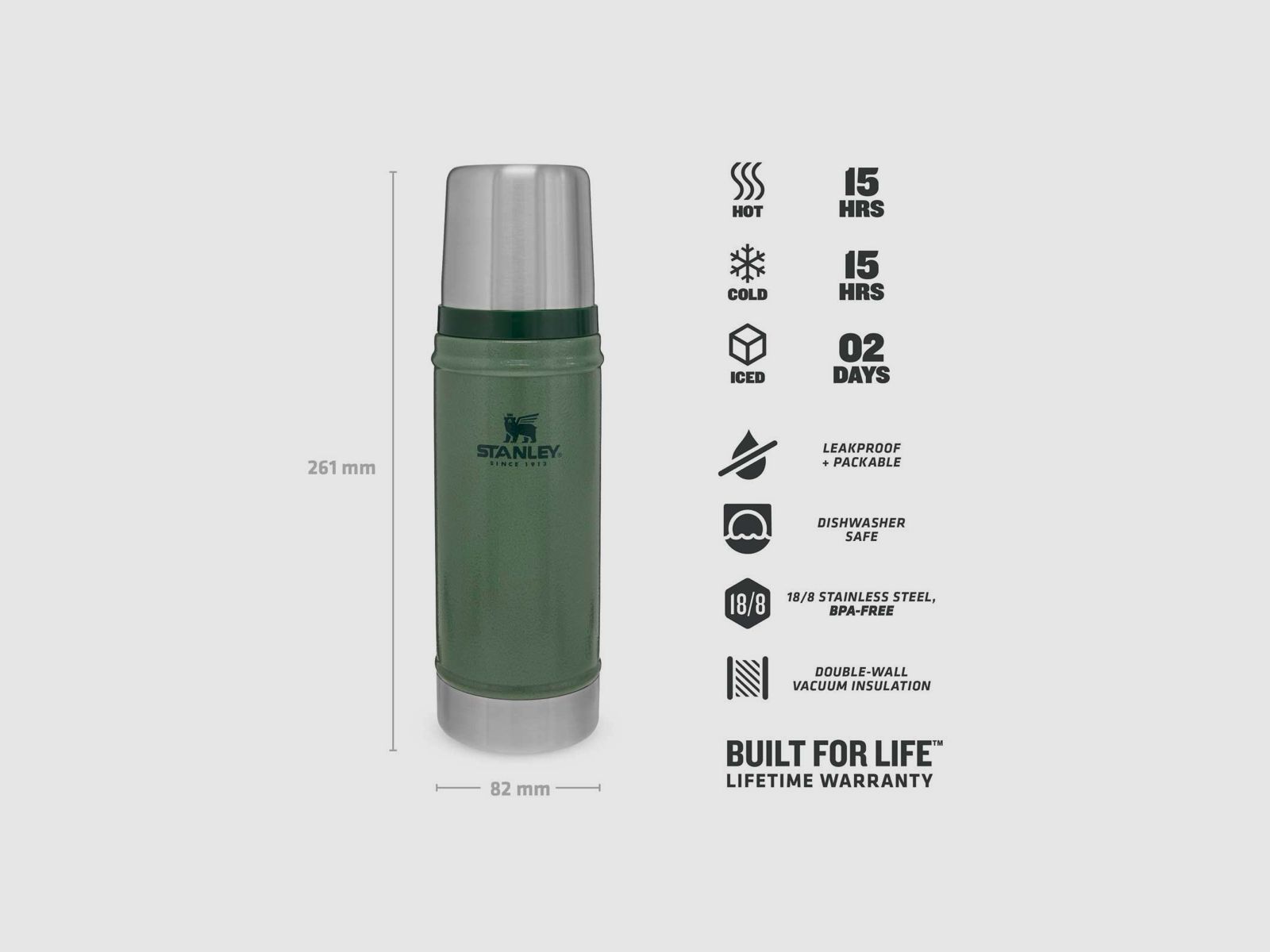 STANLEY Classic Vakuum Flasche 0,47 Liter