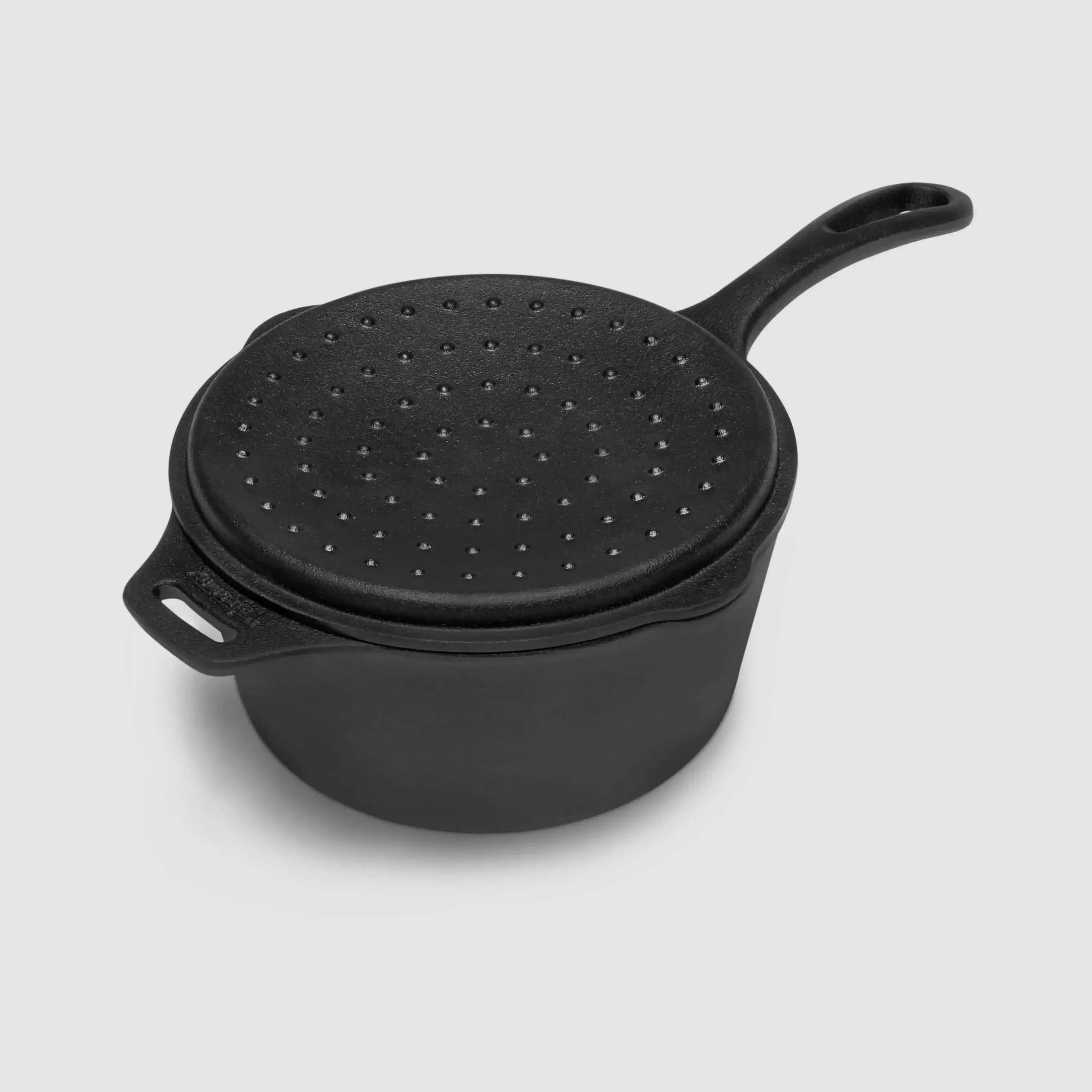 Petromax Casserole kr2 Cast Iron with Lid Black