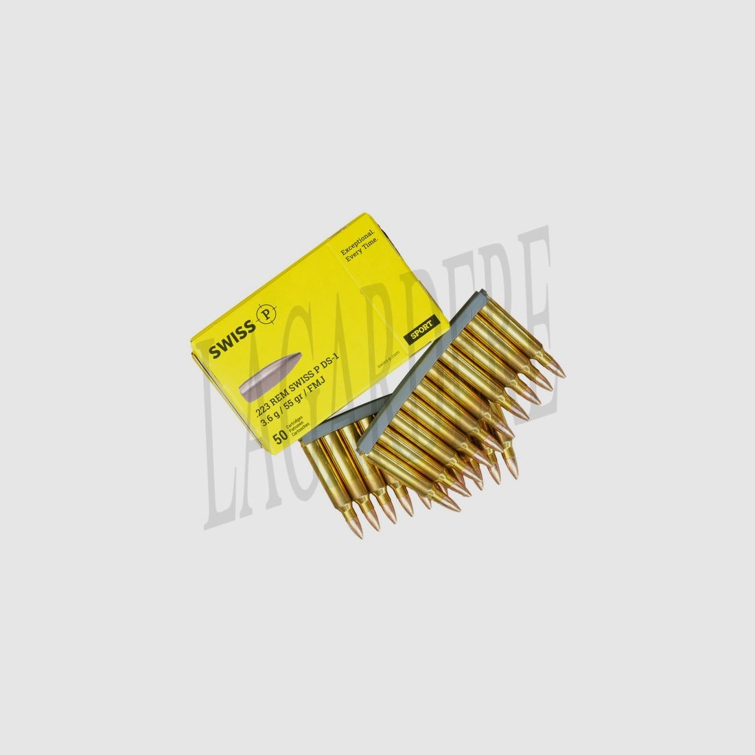 SWISS P DEFENCE FMJ 55 GRS DS1 (PATRONE MIT GESCHOSS)