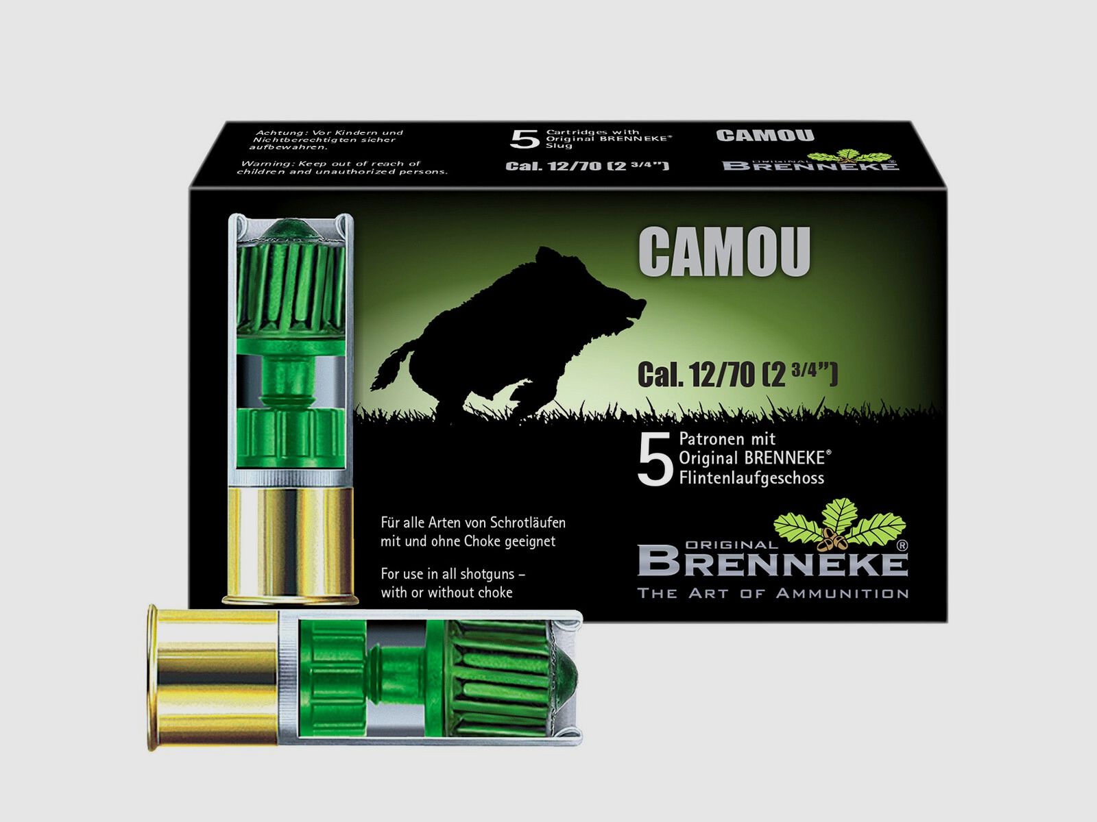Brenneke 12/70 Camou 28,4g/440grs. – 5 pz.