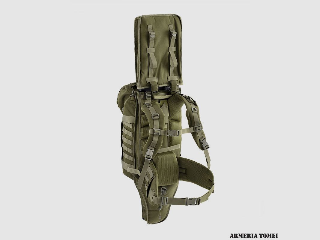 Backpack - DEFCON 5 – Battle Backpack with Rifle Holder Col. OD Green, image 2 of 2
