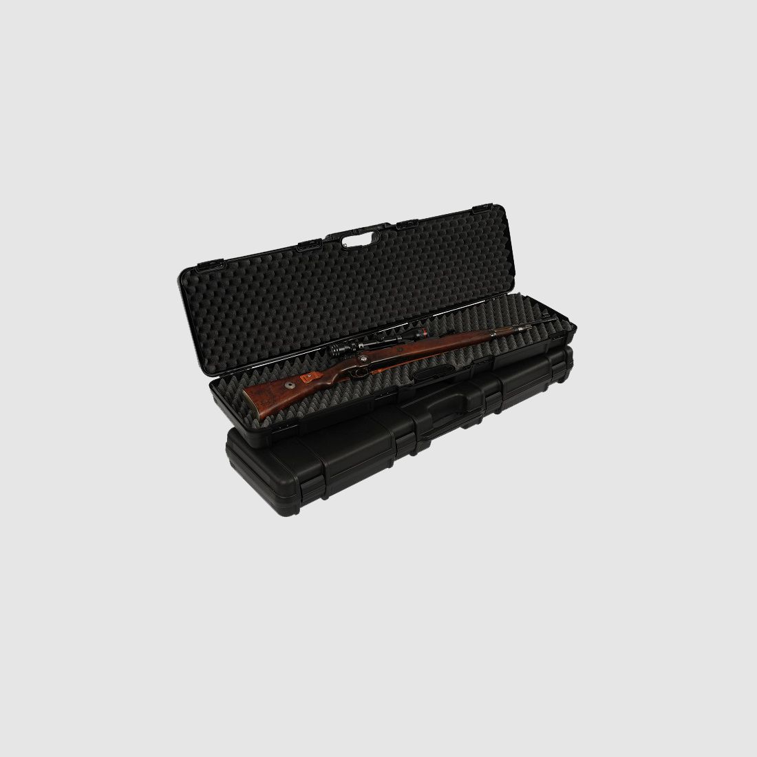 Funda de armas profesional de plástico, negra
