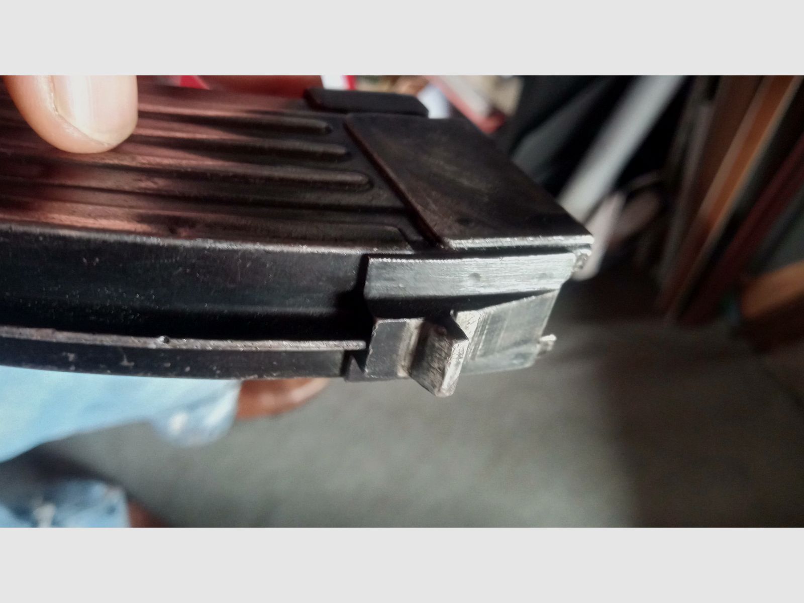 Sehr wahrscheinlich frühes polnisches kbkg wz. 60 / AK47 Stahl Deko Magazin (unbrauchbar/deaktiviert) // KBK AKGN WZ.60 / passt auch in GSG Co2 Cybergun genannt China-Yunker