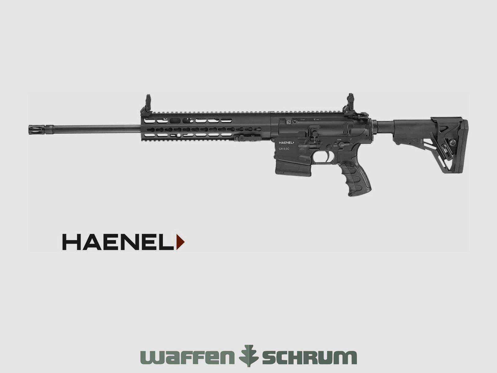 Haenel CR 6,5 schwarz / Langer Handschutz / Matchabzug