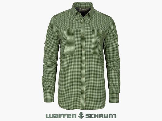 Pinewood Bluse Nature Safe Pine Green/ Offwhite