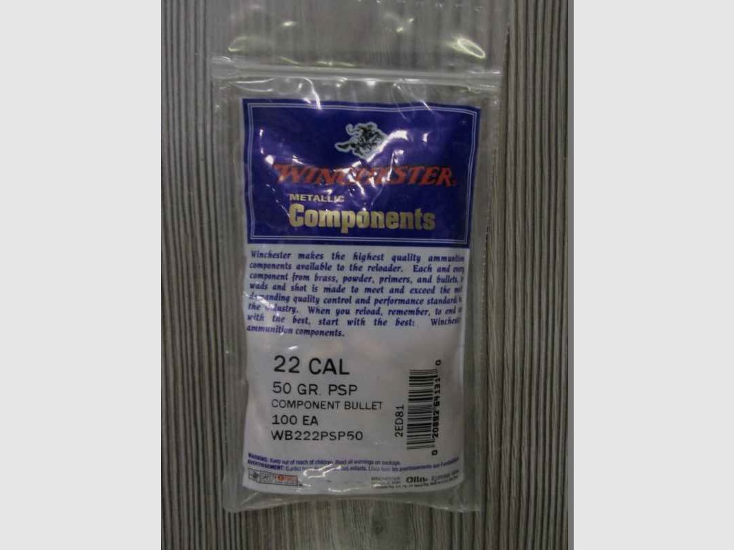 WINCHESTER Geschosse Kal. 22