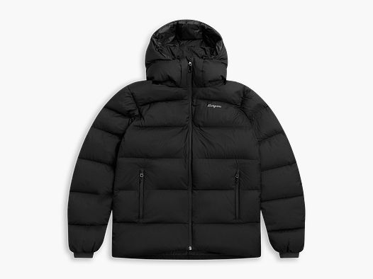 Veste en duvet Bergans Lava Warm avec capuche pour homme Noir/Gris Solide XL