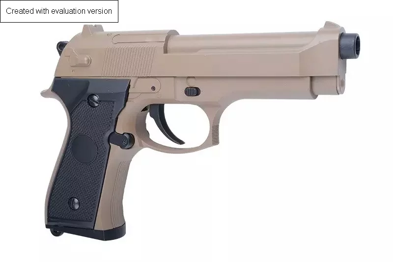 Pistolet ASG CYMA CM126 - tan (Bez Akumulatora), zdjęcie 8 z 18