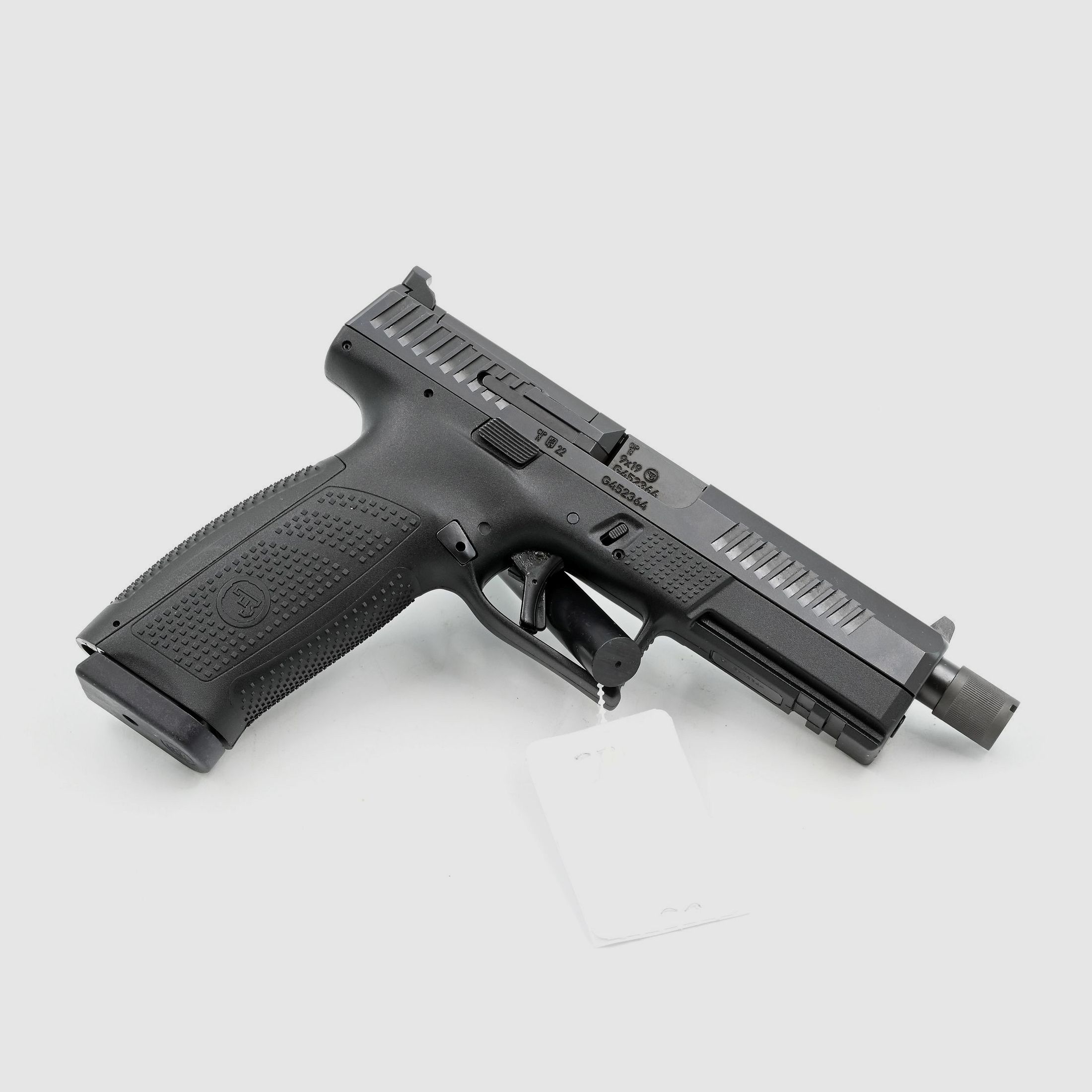 Pistolet CZ P-10 F OR SR, 9×19, 19 coups, Optic Ready, canon fileté, image 2 sur 2