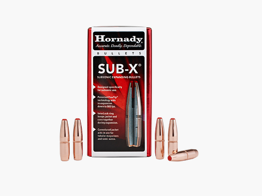 Balle Hornady 45 Cal .458 410gr SUB-X (45-70 GOVT) (50)