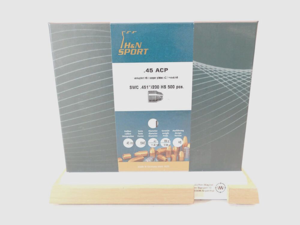 Haendler & Natermann cartridges SWC HS 200grs. A500