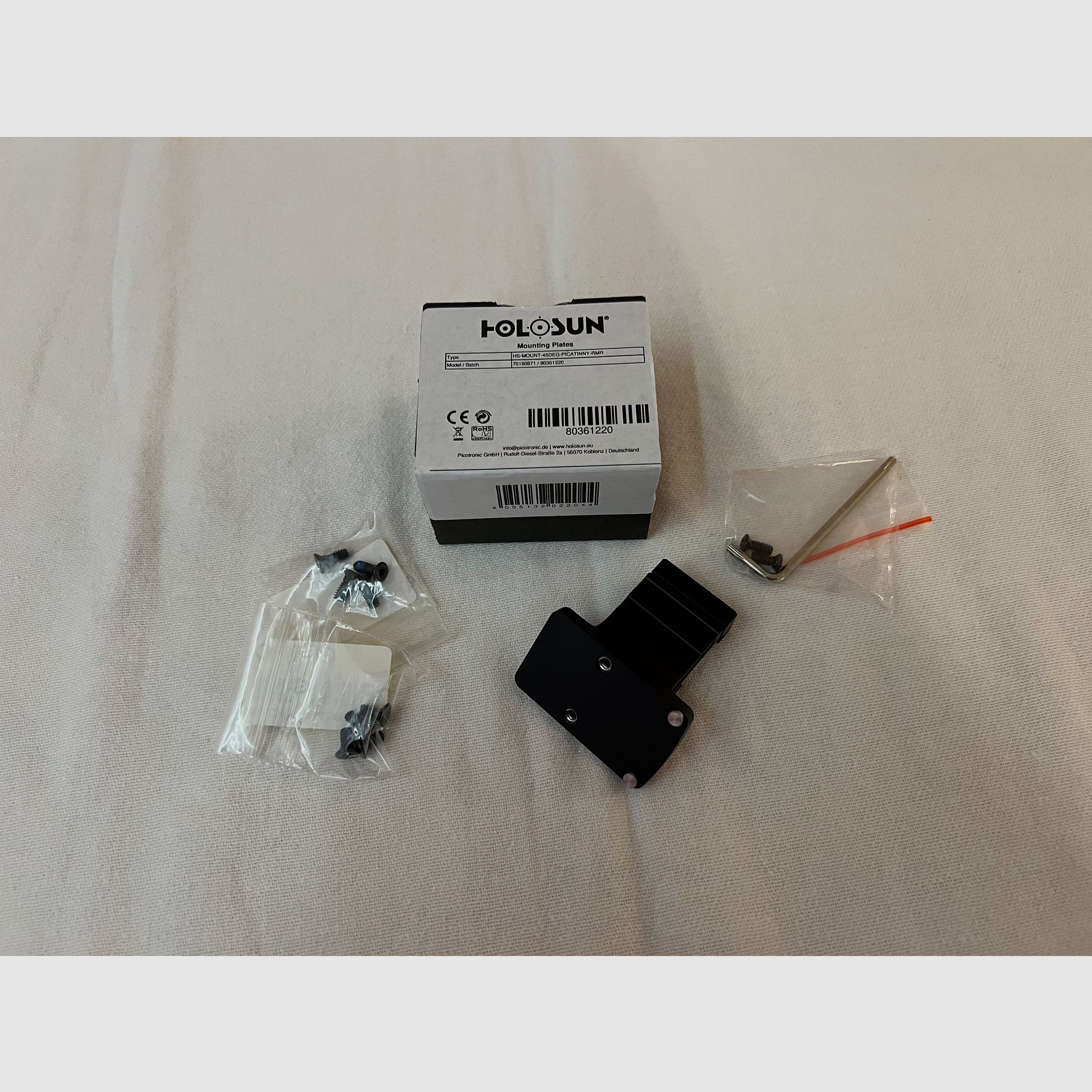 Holosun soporte de desplazamiento de 45 grados huella RMR nuevo NP 80€