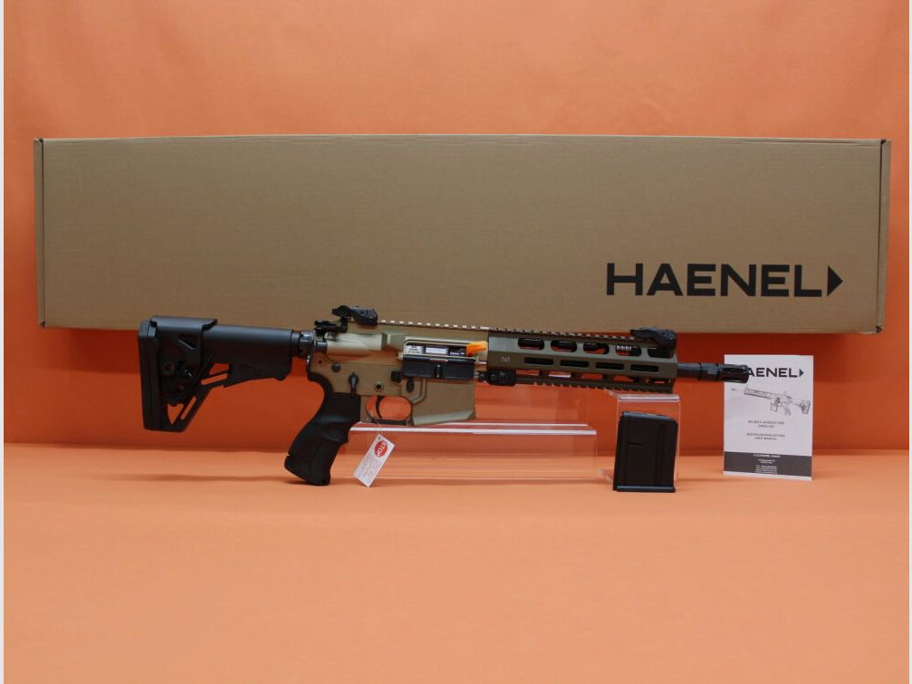 HAENEL Ha.Büchse .223Rem HAENEL CR223 Gas-Piston-System AR-15, 10"Lauf/ KeyMod 2-Rail-System/ Sandfarben