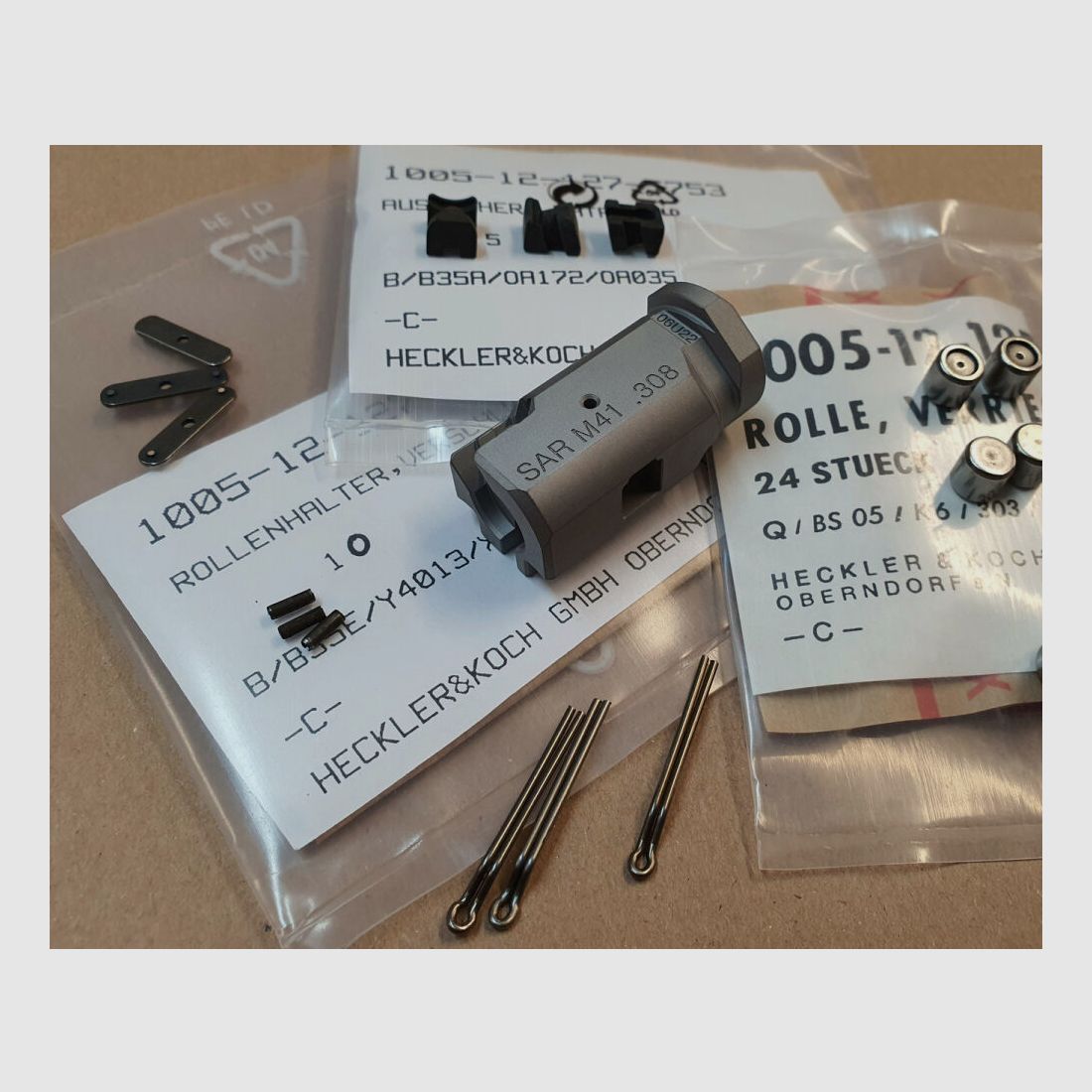 Schwaben Arms GmbH SAR M41 testa di chiusura .308 Win. completo. Adatto per repliche HK G3 MKE T41, XR41, HSG41, ecc.